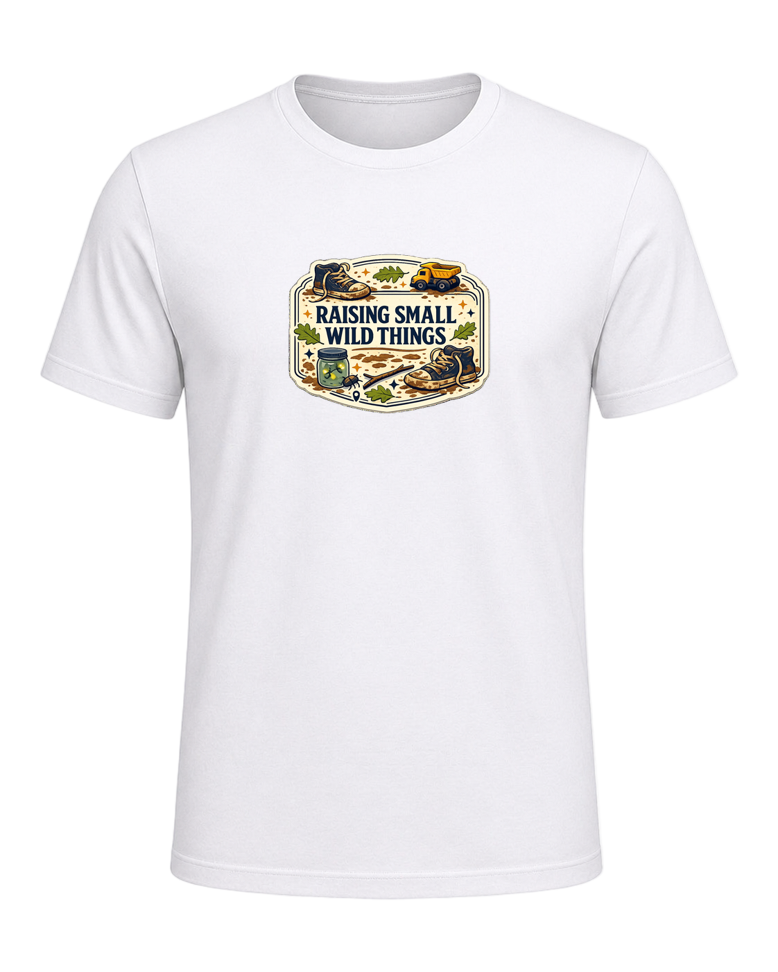 A vintage field-guide boy mom tee for anyone proudly raising small wild things. — White