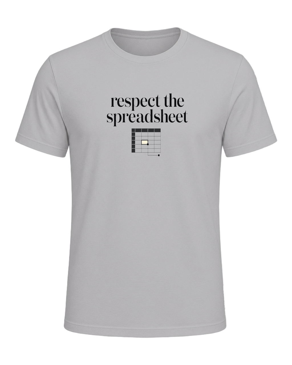 respect the spreadsheet — Athletic Heather