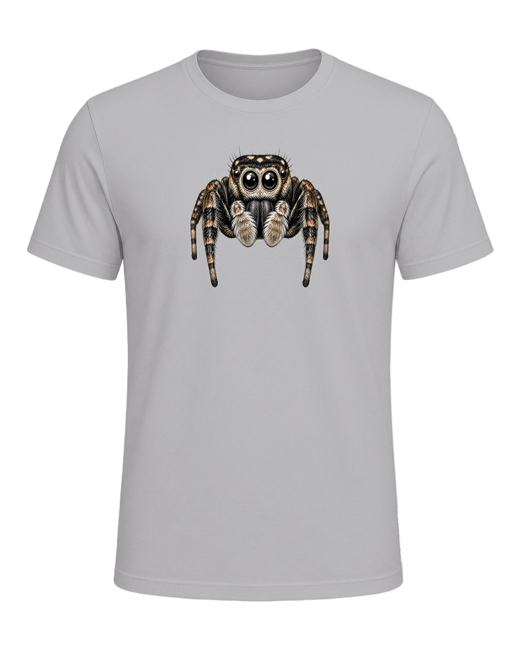 Jumping Spider Close-up Art — Athletic Heather