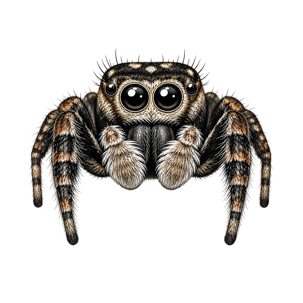 Jumping Spider Close-up Art