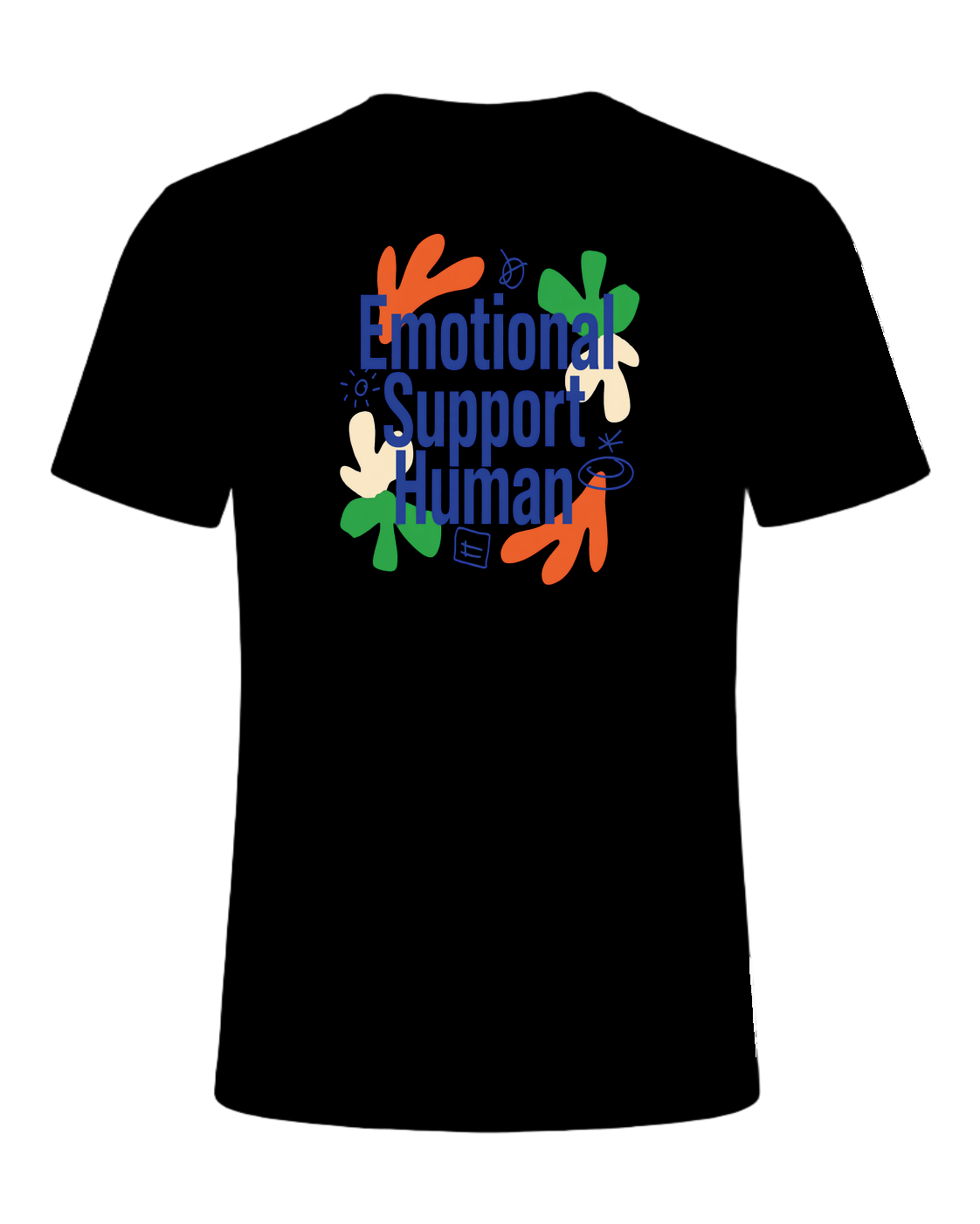 emotional support human — Black