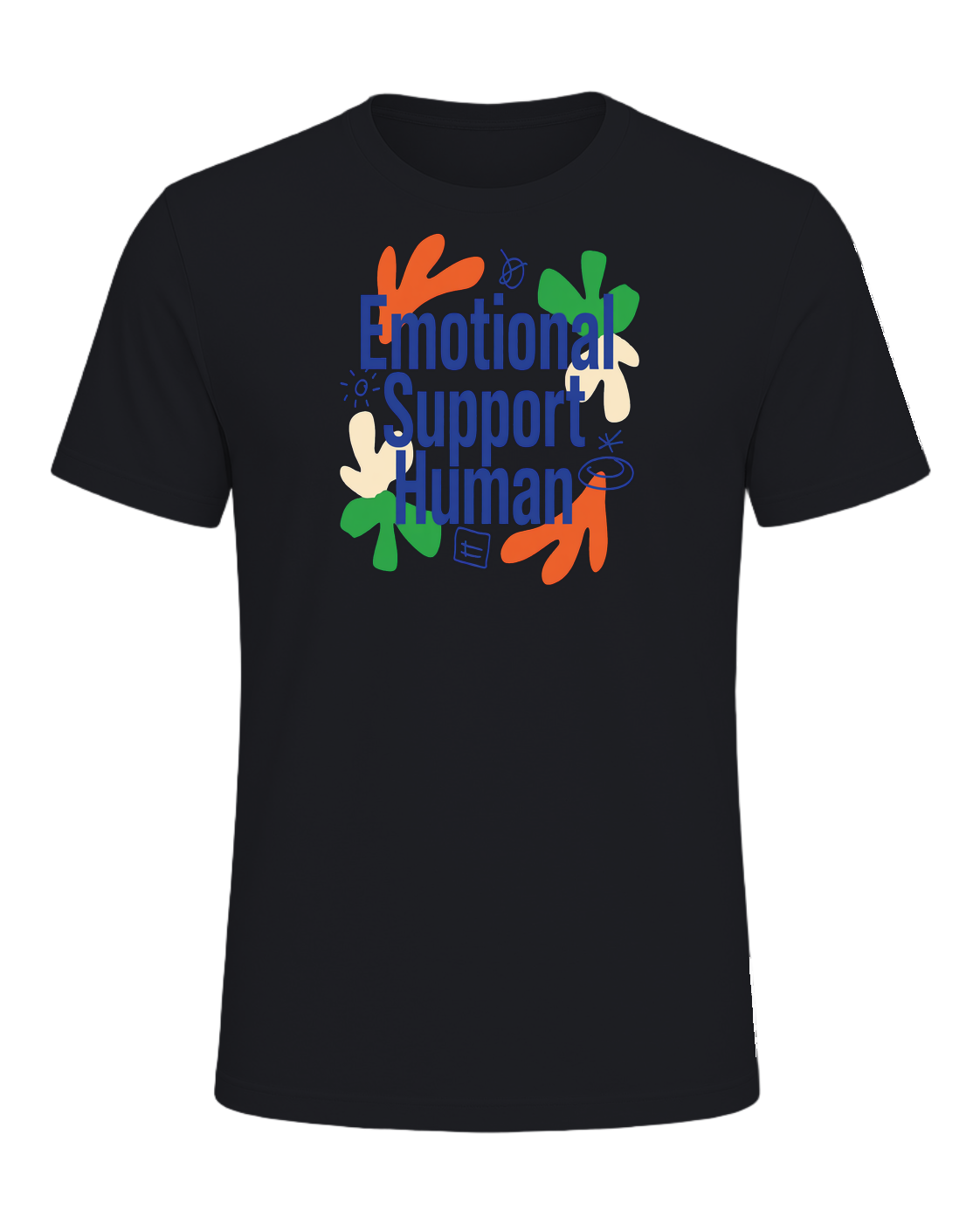 emotional support human — Vintage Black