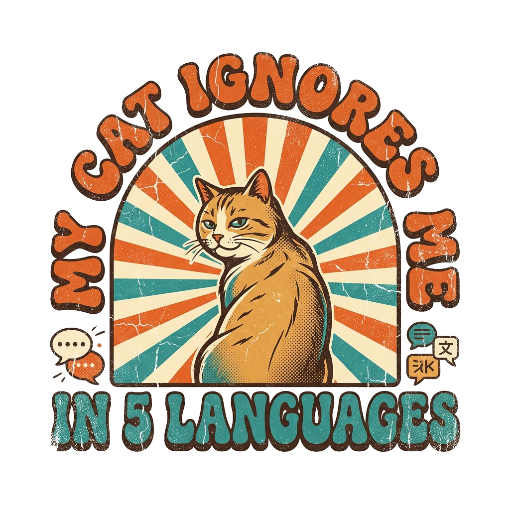 MY CAT IGNORES ME IN 5 LANGUAGES