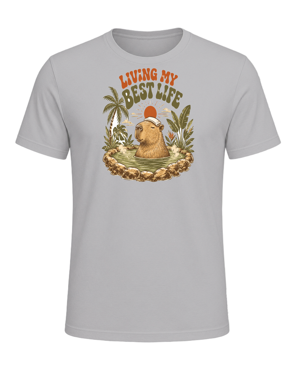 Capybara Chill Vibes — Athletic Heather