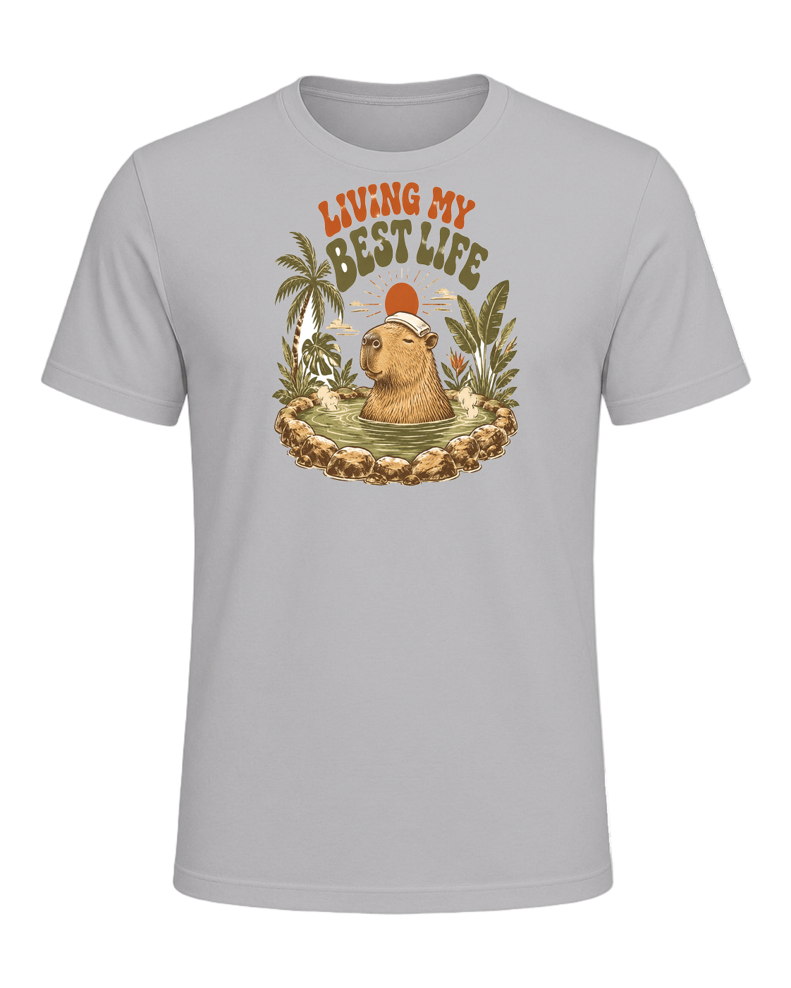 Capybara Chill Vibes — Athletic Heather