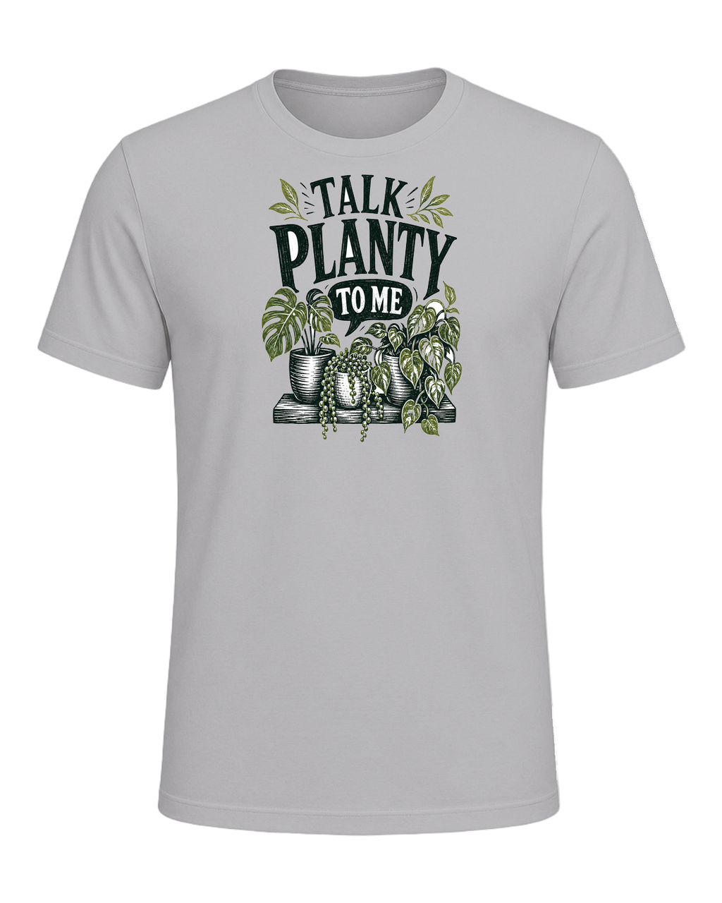 TALK PLANTY TO ME — Athletic Heather