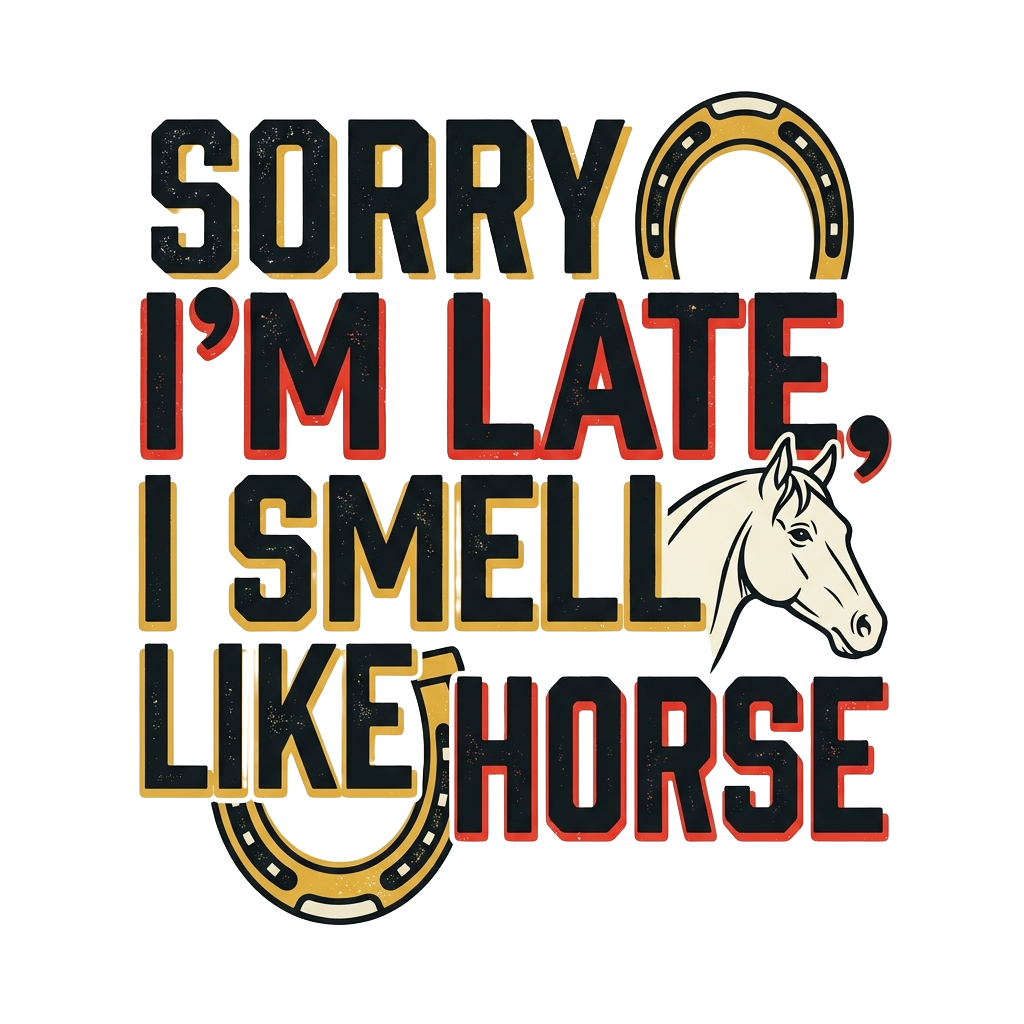 Sorry I'm Late, I Smell Like Horse