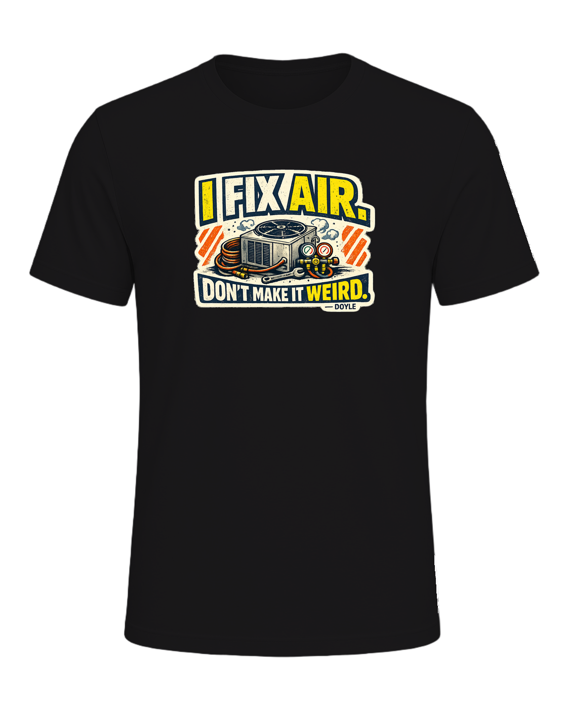 A gritty workwear HVAC tee for the tech everyone calls when the air gets weird. — Dark Grey Heather