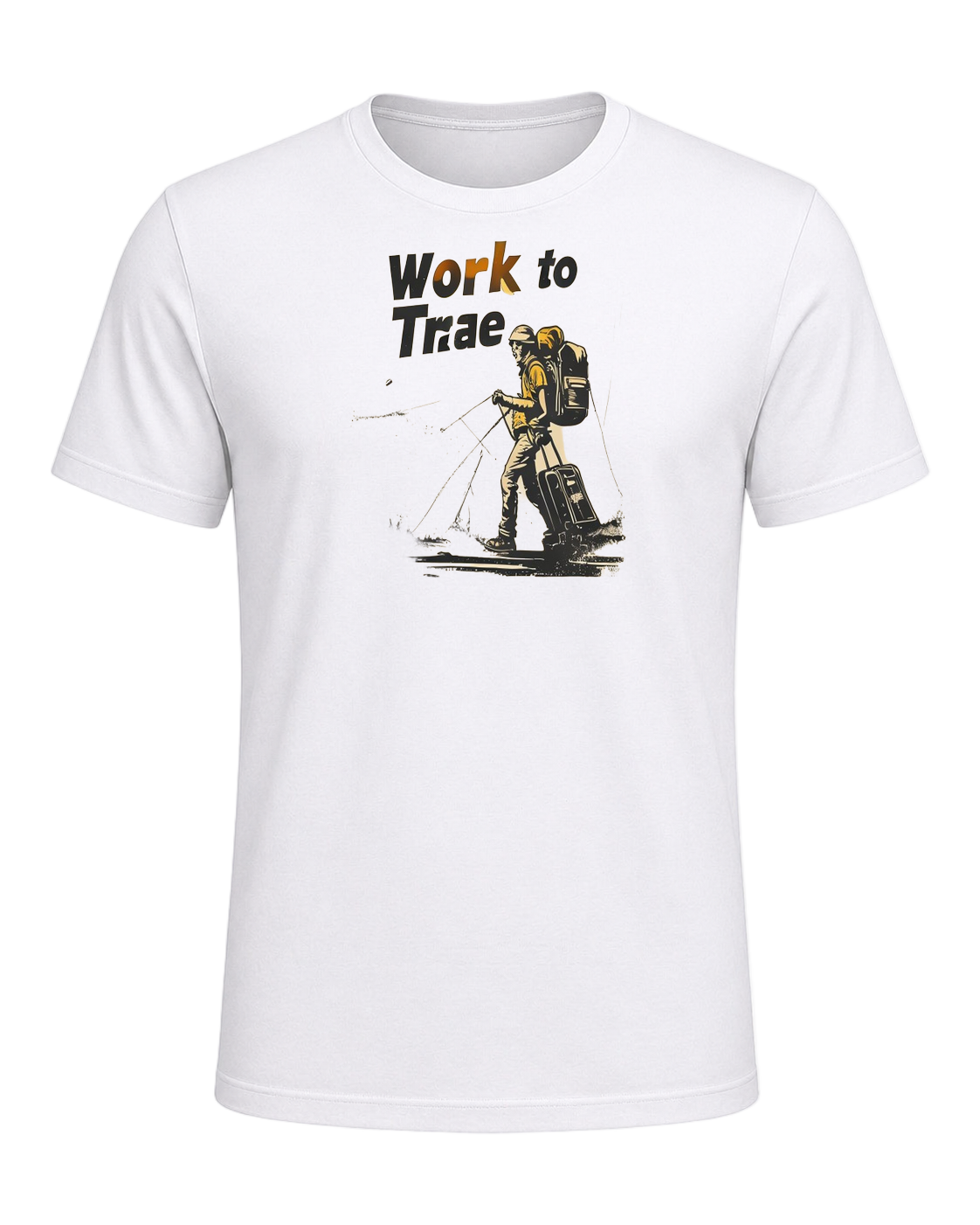WORK TO TRAVEL — White