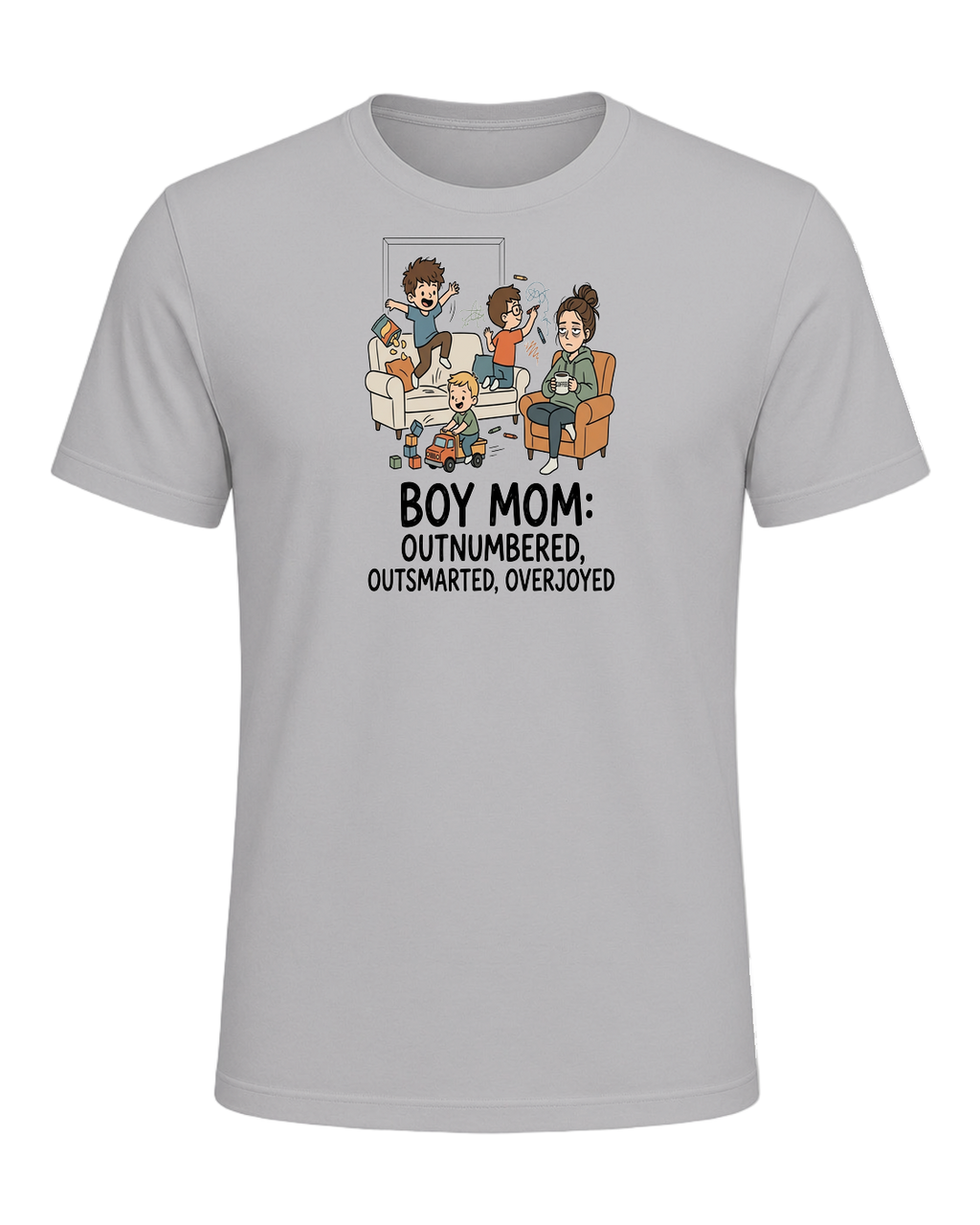 Boy Mom Humor — Athletic Heather