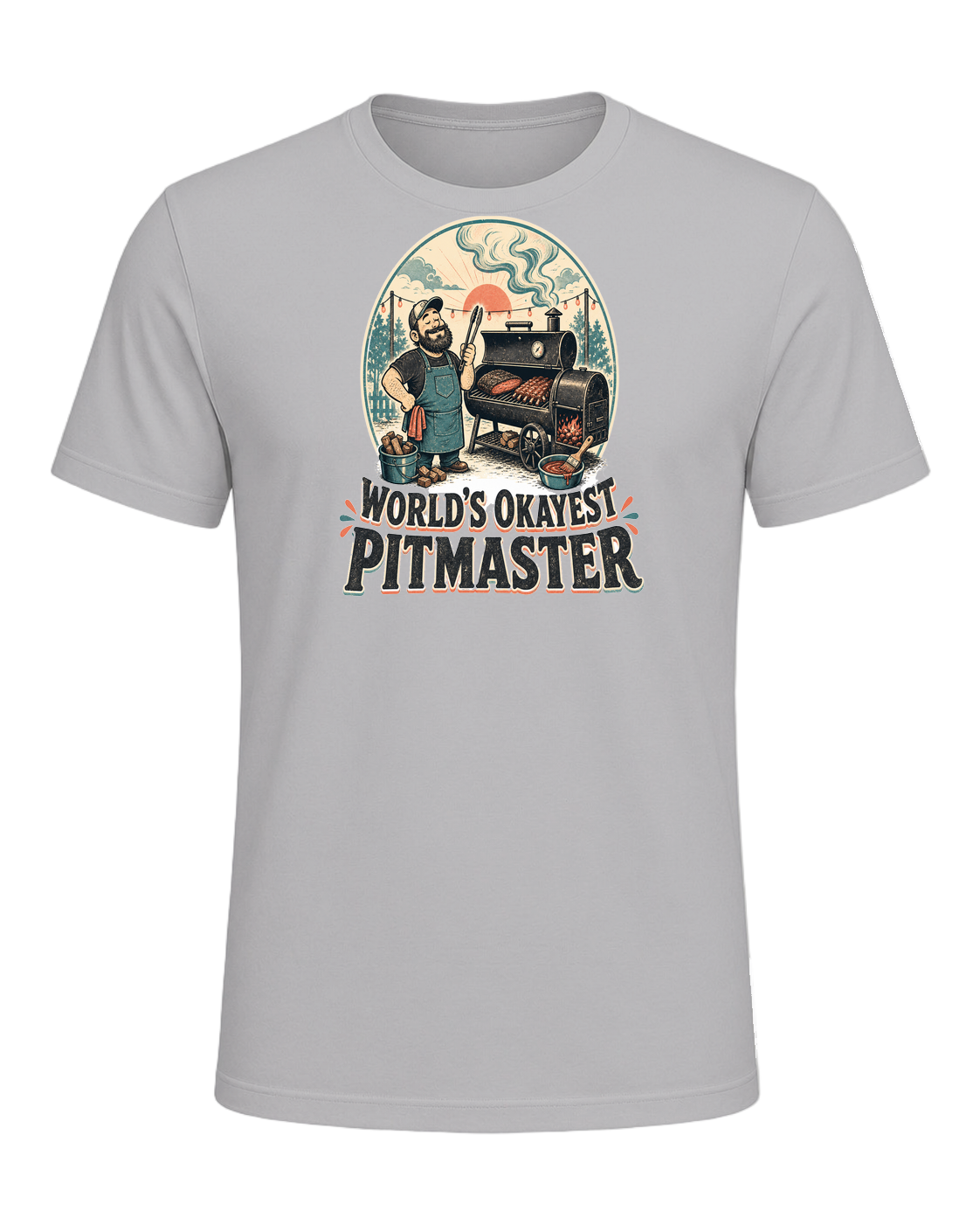 WORLD'S OKAYEST PITMASTER — Athletic Heather