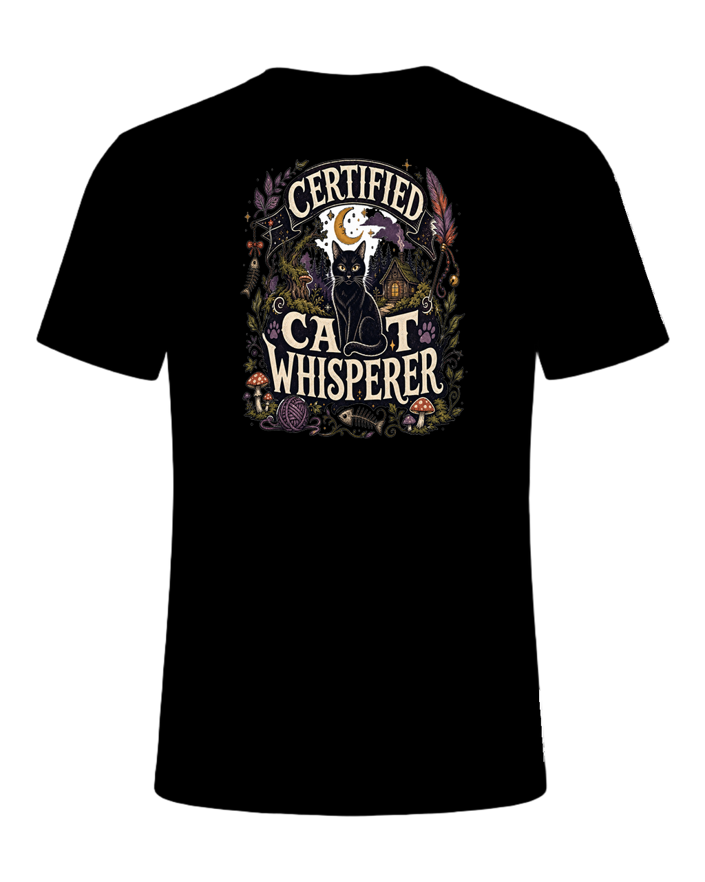 CERTIFIED CAT WHISPERER — Black
