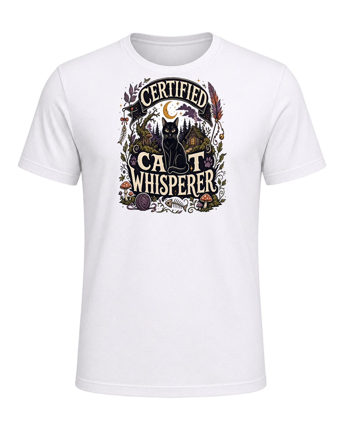 CERTIFIED CAT WHISPERER — White