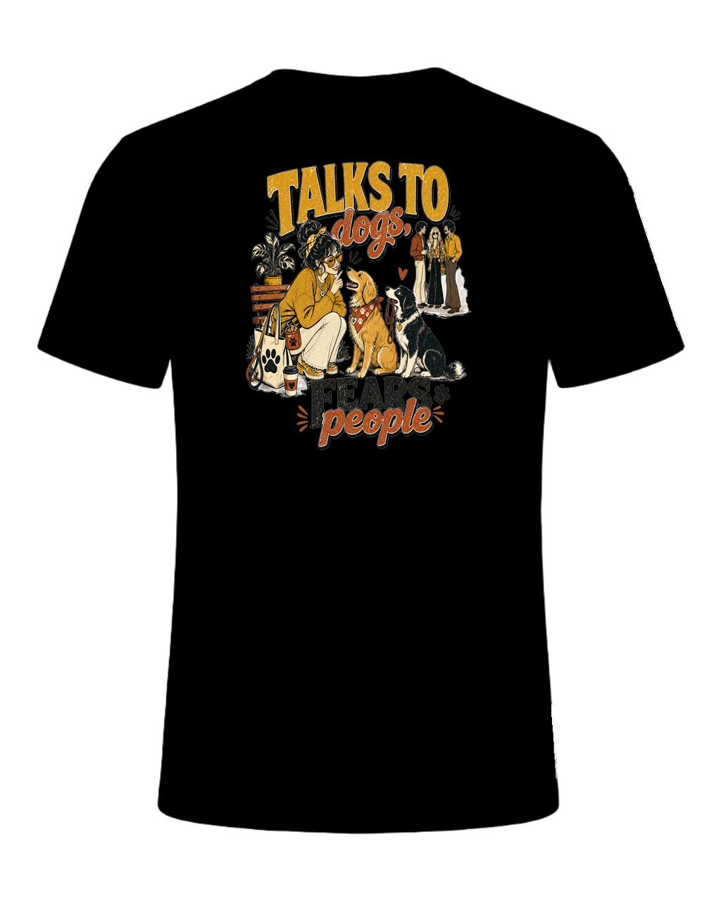 Talks to dogs, fears people — Black