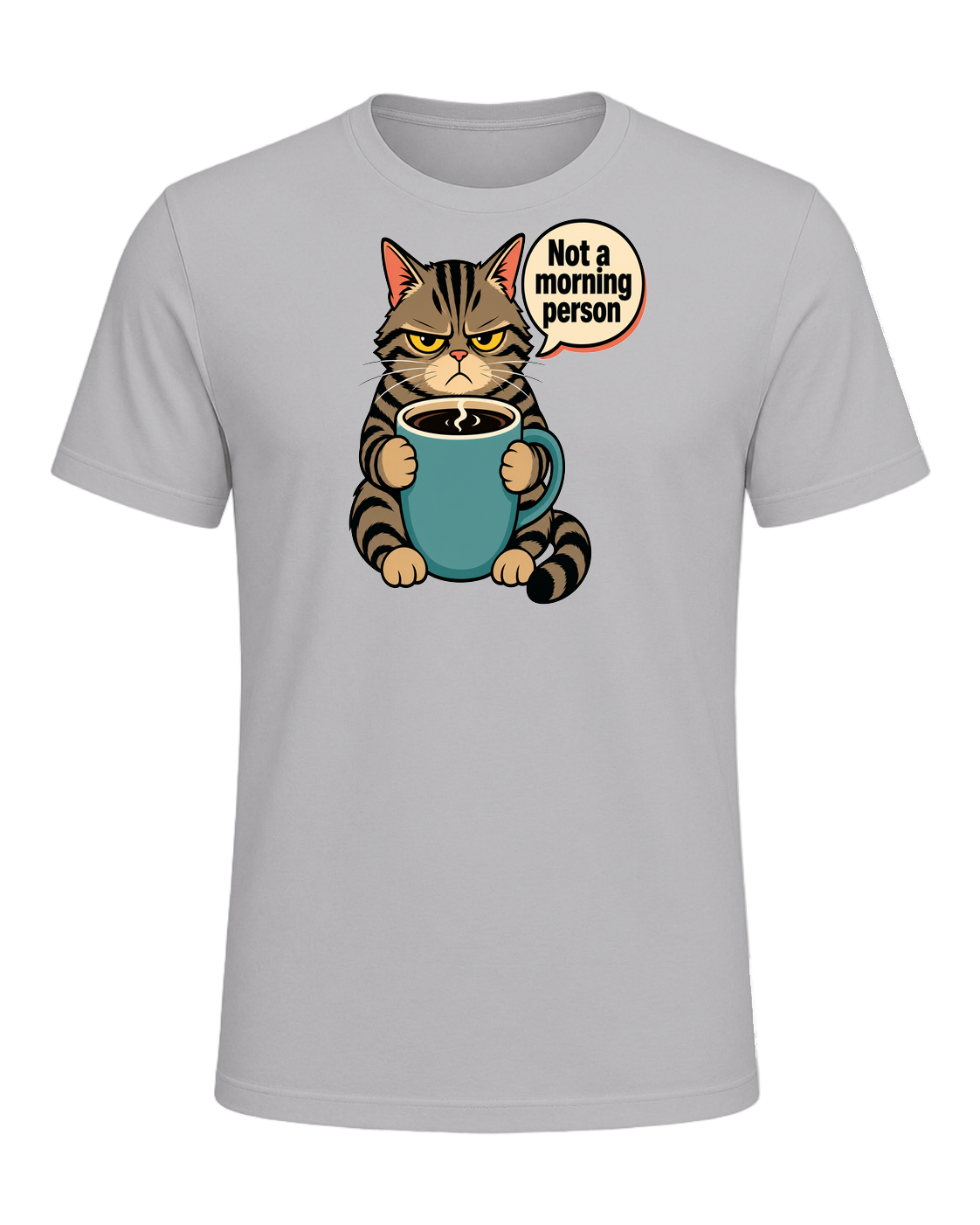 Grumpy Tabby Coffee — Athletic Heather