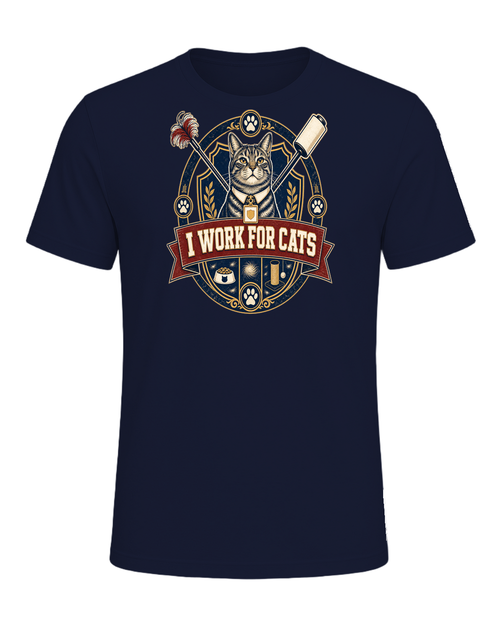 I WORK FOR CATS — Navy