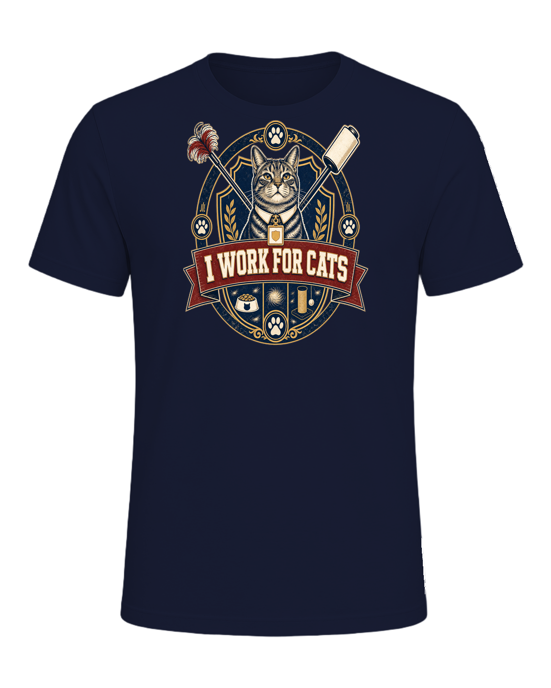 I WORK FOR CATS — Navy