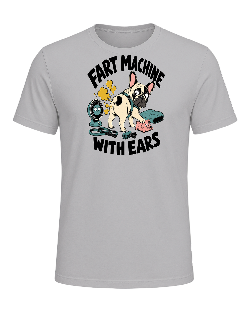 FART MACHINE WITH EARS — Athletic Heather