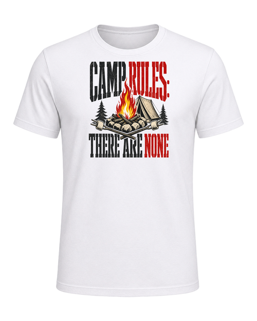 CAMP RULES: THERE ARE NONE — White