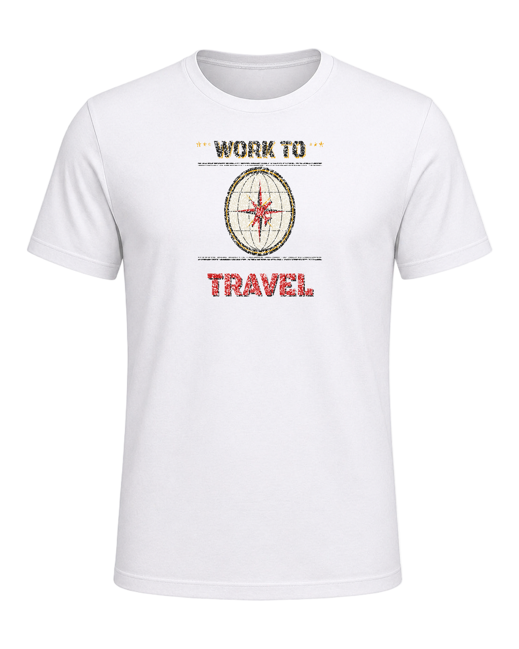 WORK TO TRAVEL — White