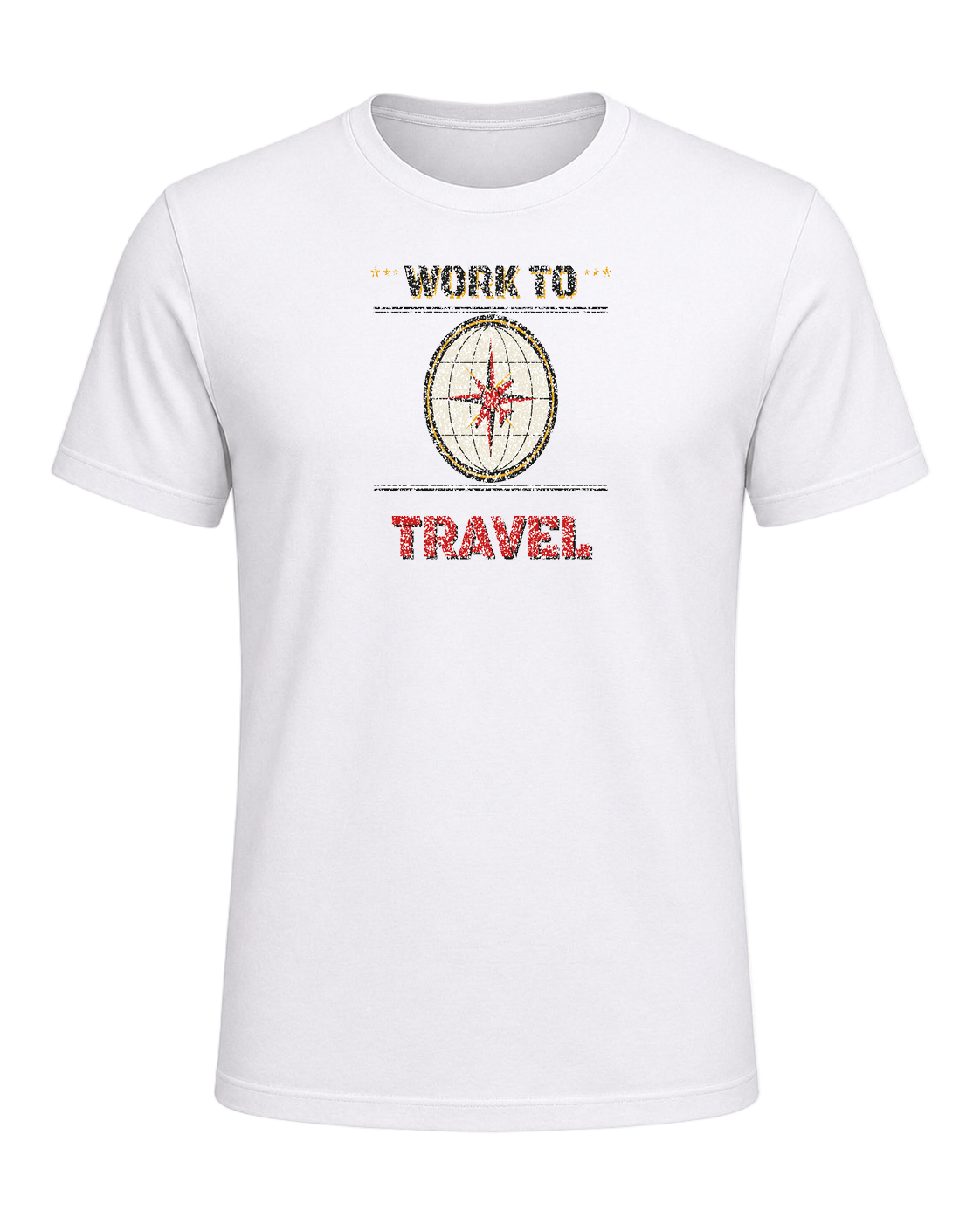 WORK TO TRAVEL — White
