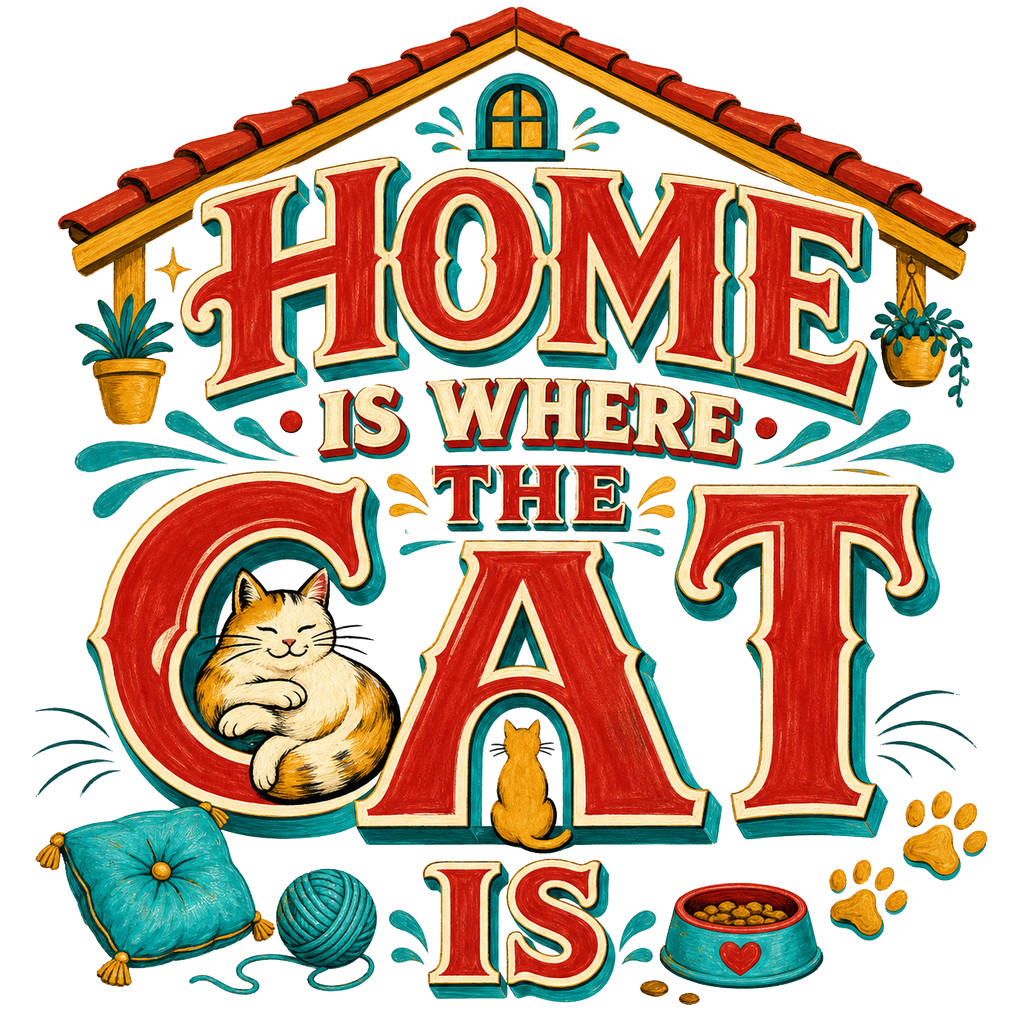 HOME IS WHERE THE CAT IS