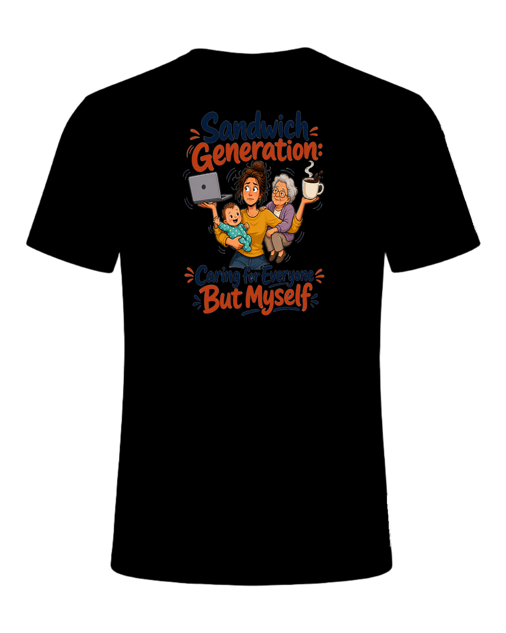 Sandwich Generation Humor — Black