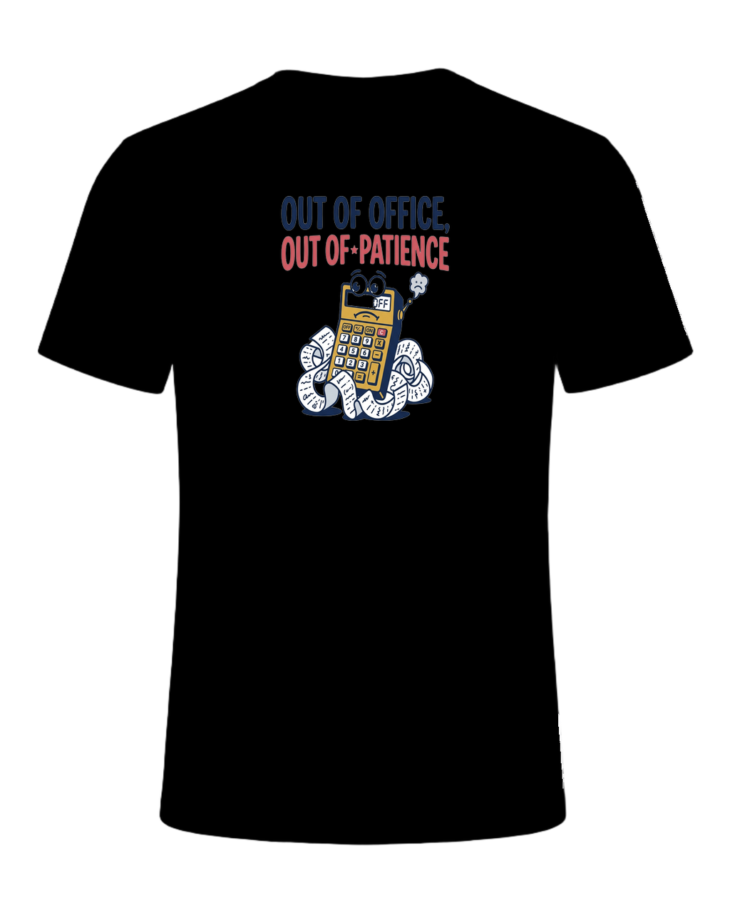 OUT OF OFFICE, OUT OF PATIENCE — Black