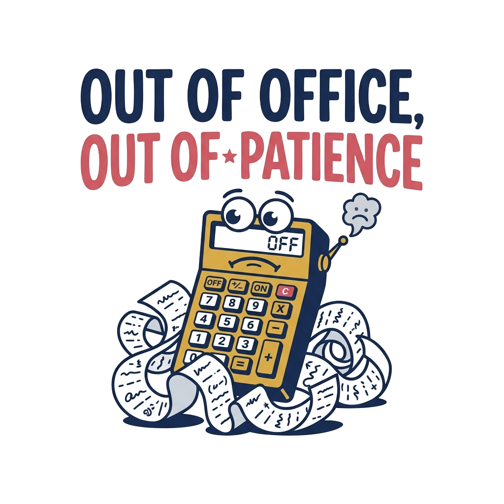 OUT OF OFFICE, OUT OF PATIENCE