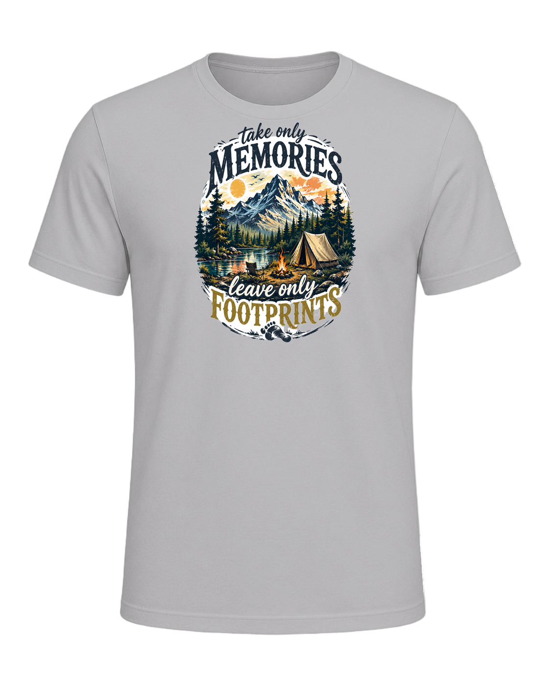 take only memories leave only footprints — Athletic Heather