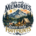take only memories leave only footprints