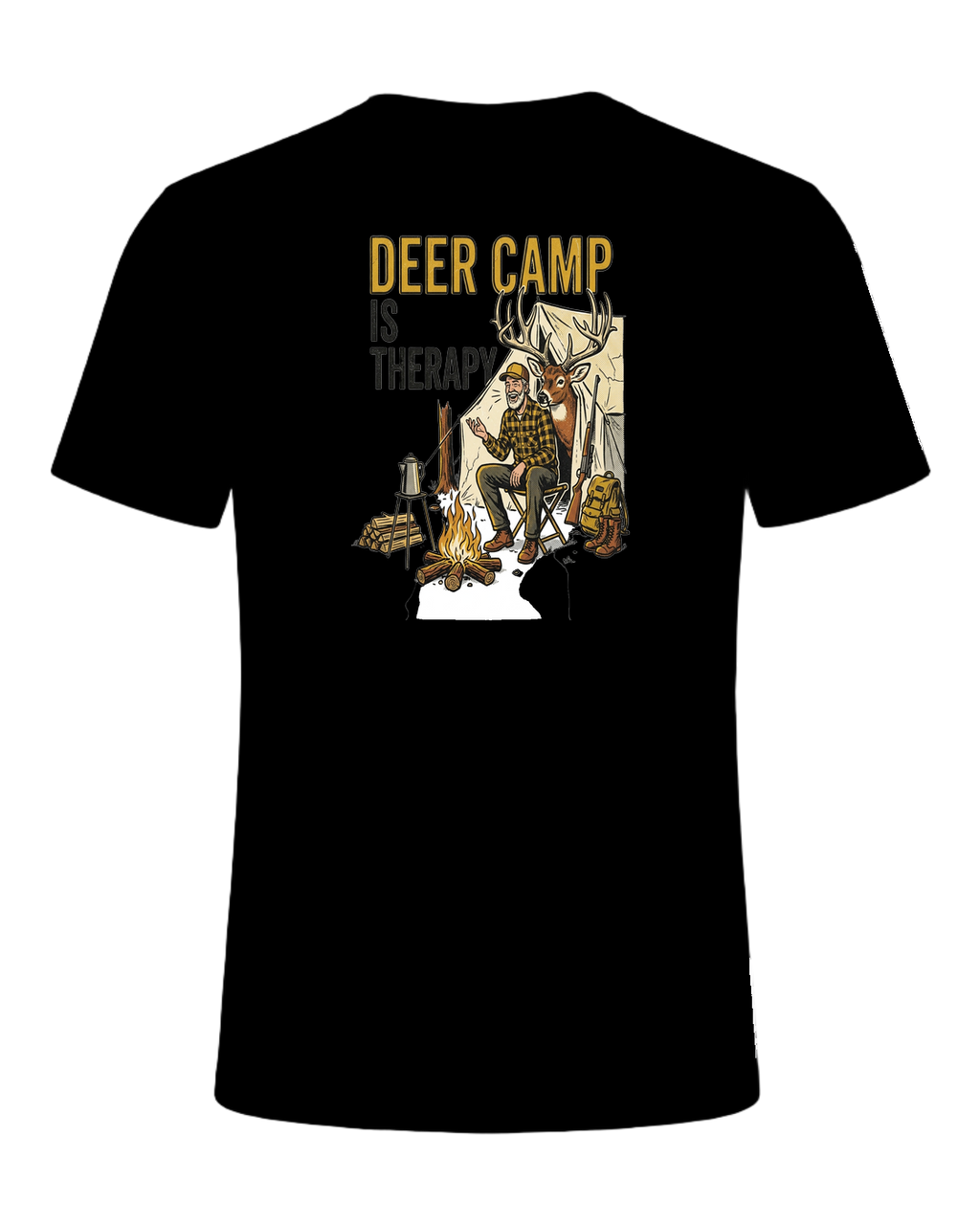 DEER CAMP IS THERAPY — Black