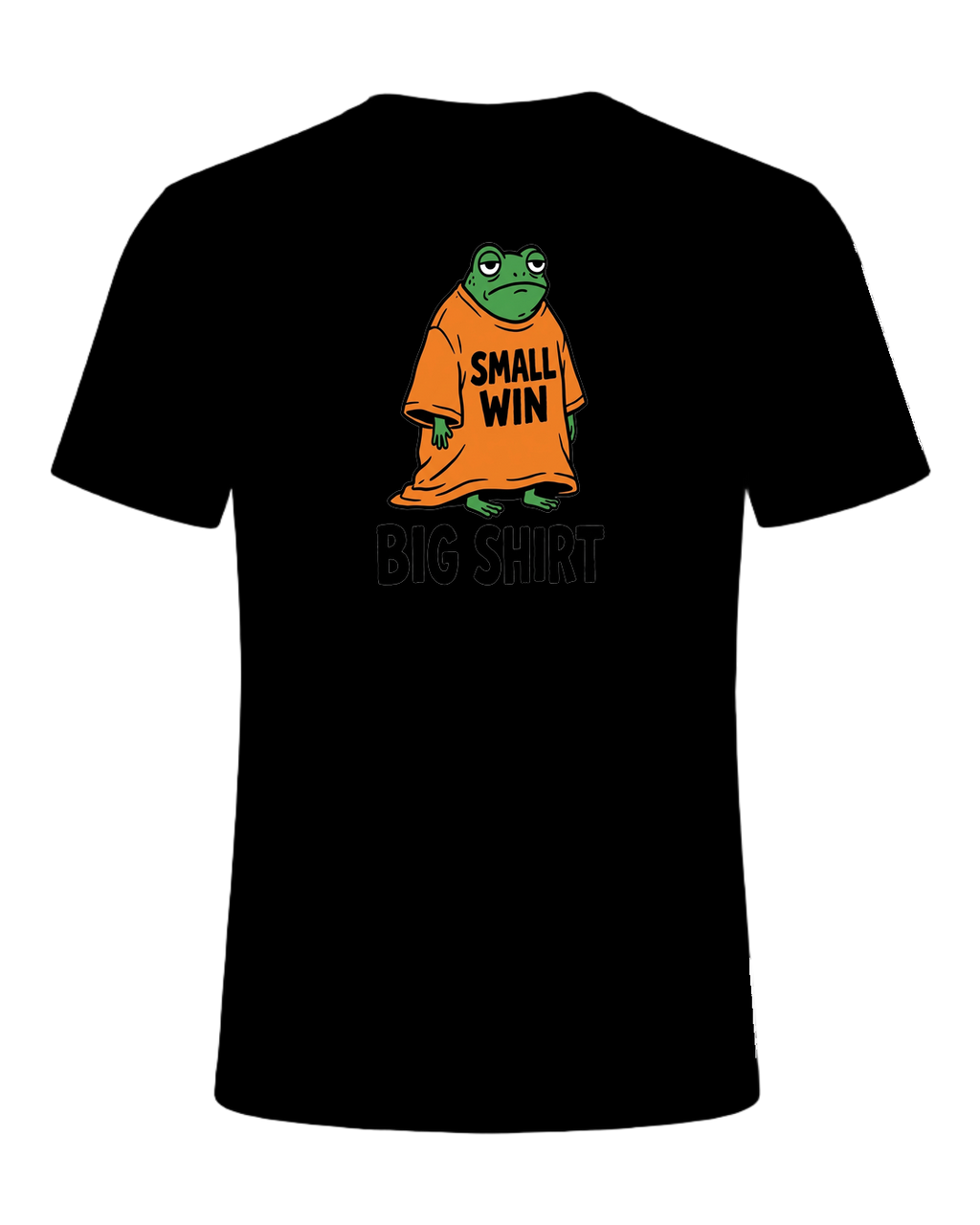 SMALL WIN BIG SHIRT — Black