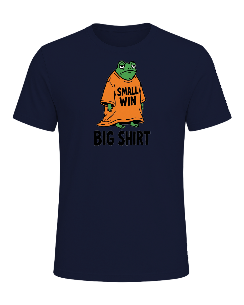SMALL WIN BIG SHIRT — Navy
