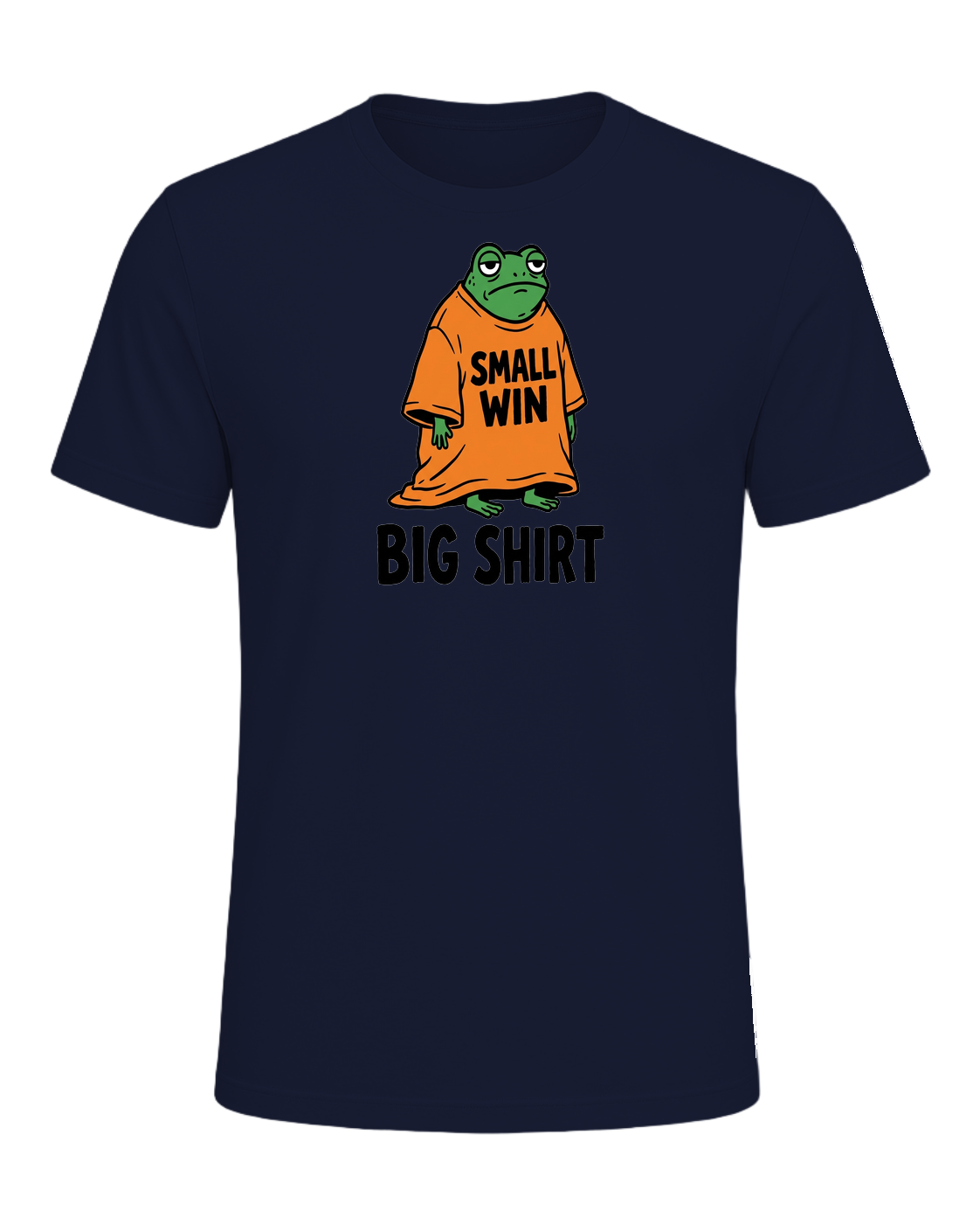 SMALL WIN BIG SHIRT — Navy