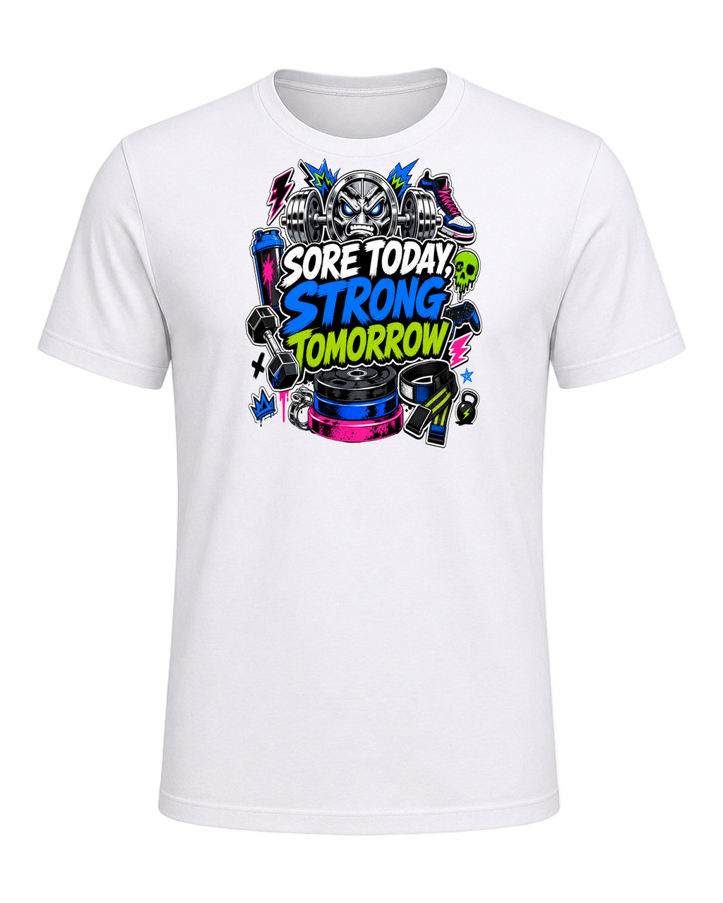 SORE TODAY, STRONG TOMORROW — White