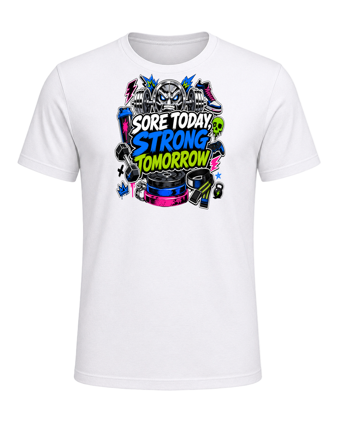 SORE TODAY, STRONG TOMORROW — White
