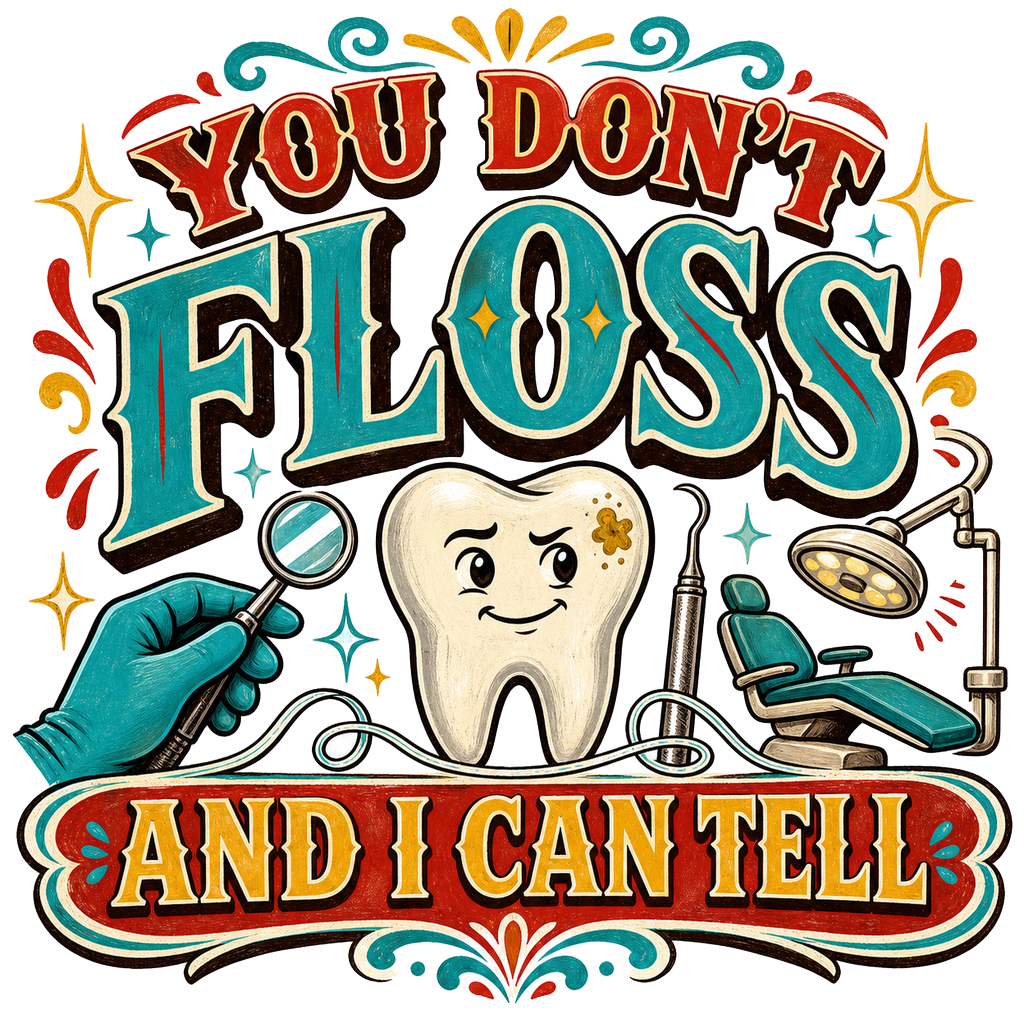 YOU DON'T FLOSS AND I CAN TELL