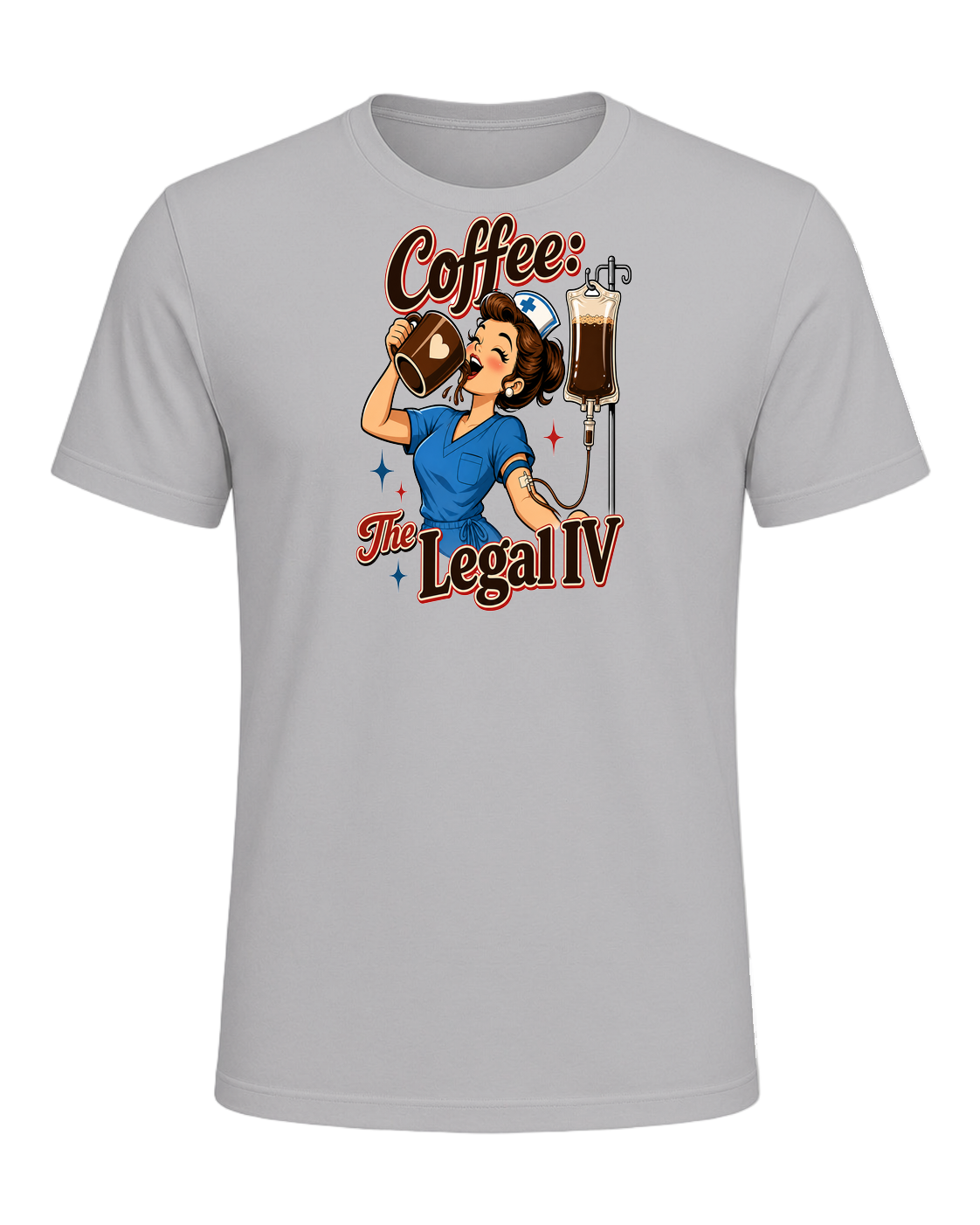 Nurse + Coffee — Athletic Heather