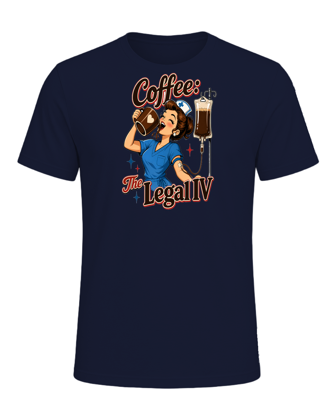 Nurse + Coffee — Navy