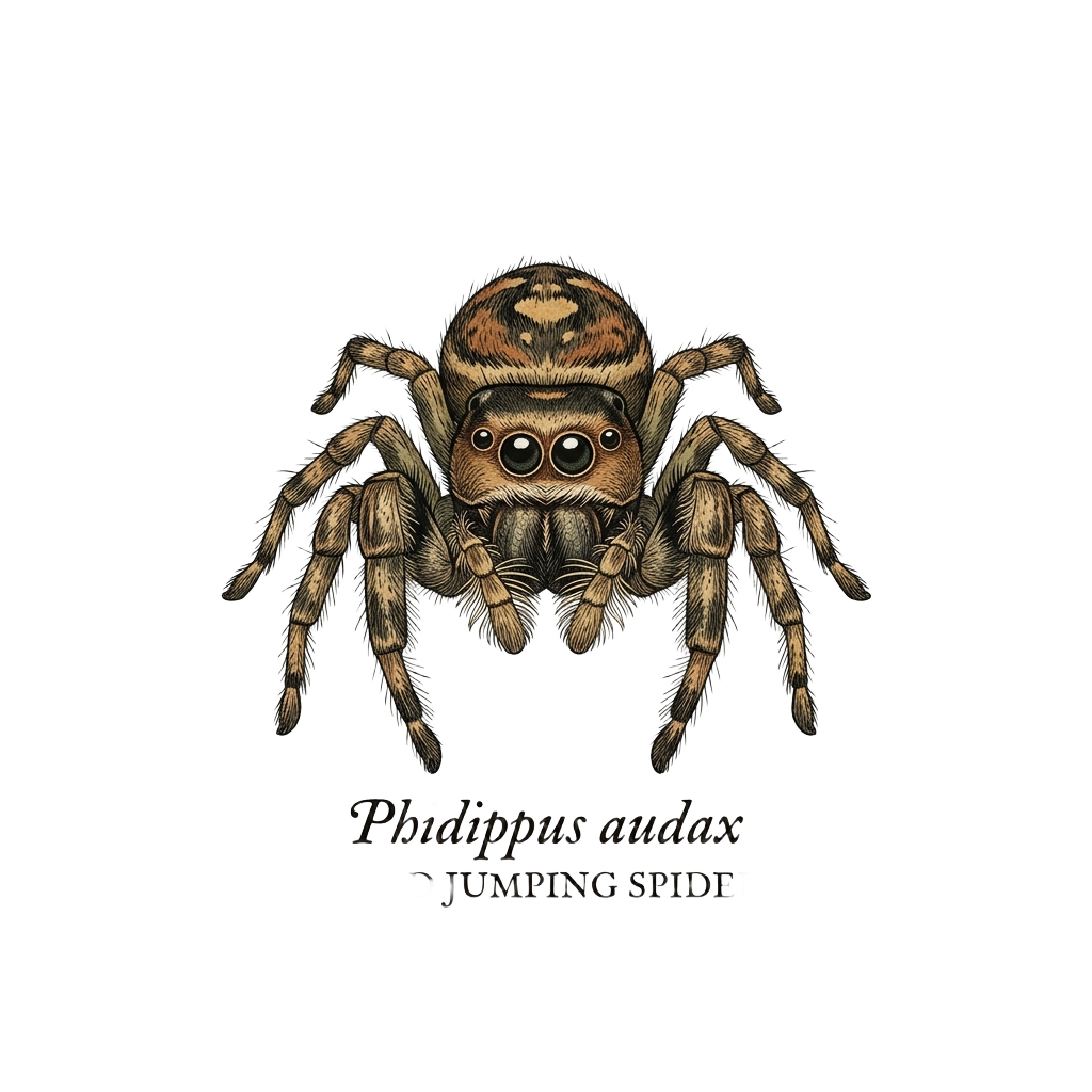 Jumping Spider Close-up Art