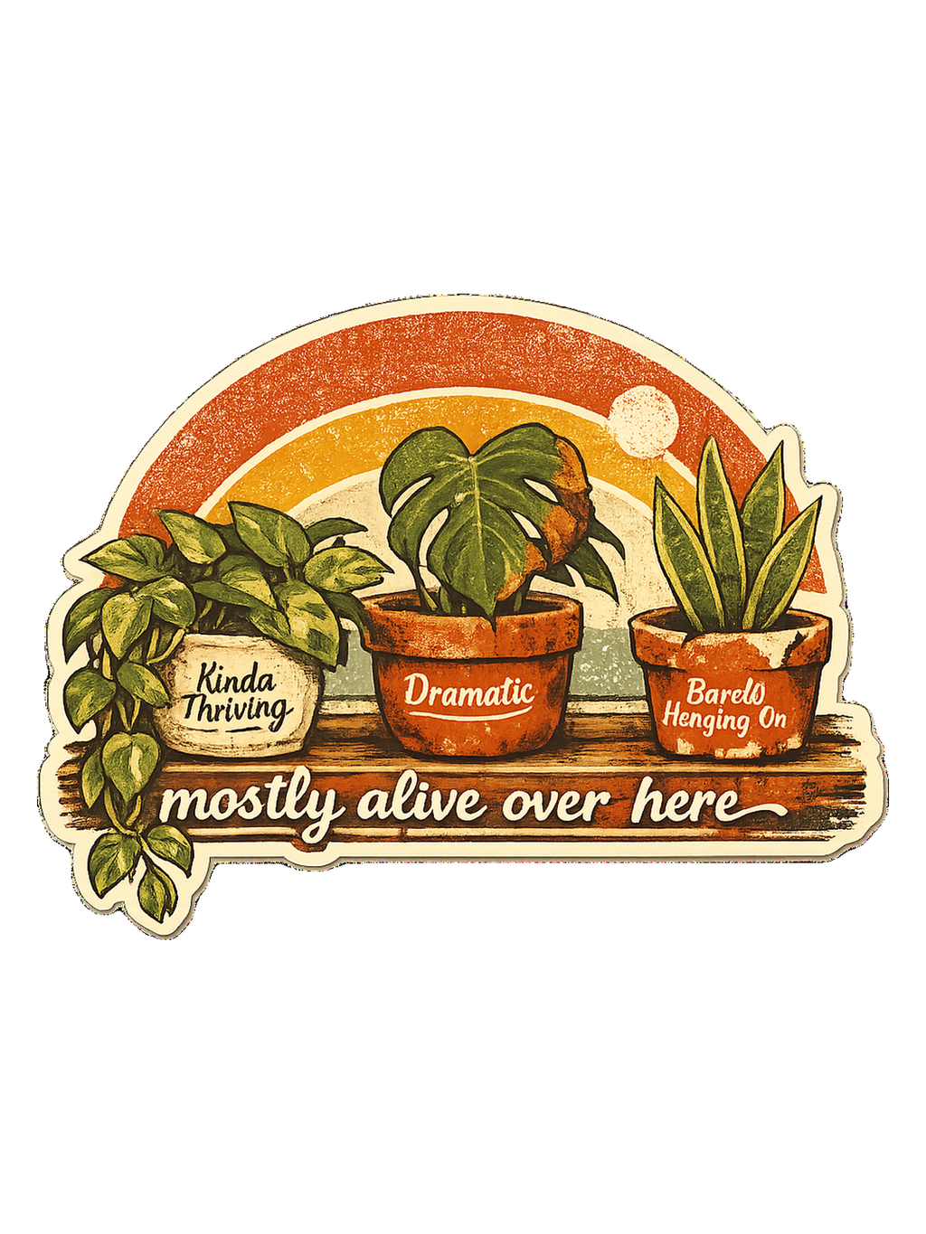Mostly Alive Over Here Tee
