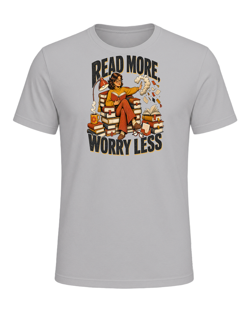 READ MORE, WORRY LESS — Athletic Heather
