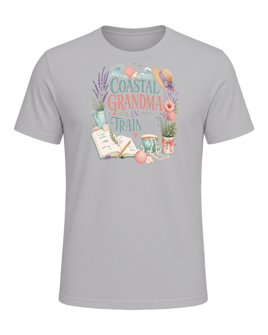 COASTAL GRANDMA IN TRAINING — Athletic Heather