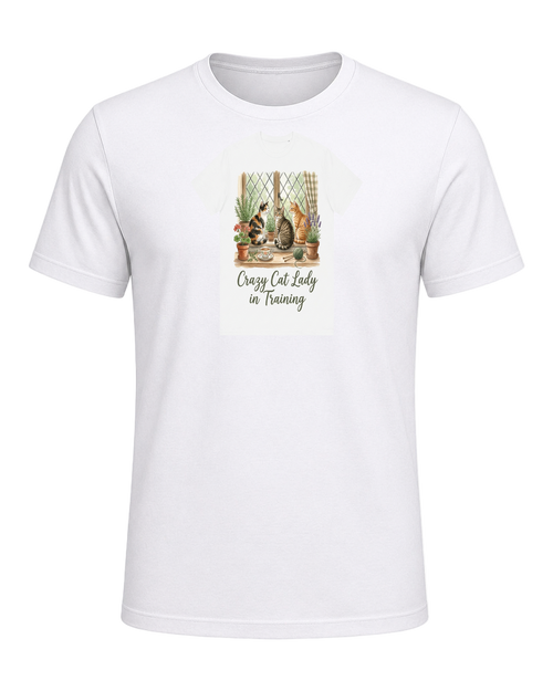 Cat Lady Cottagecore — White