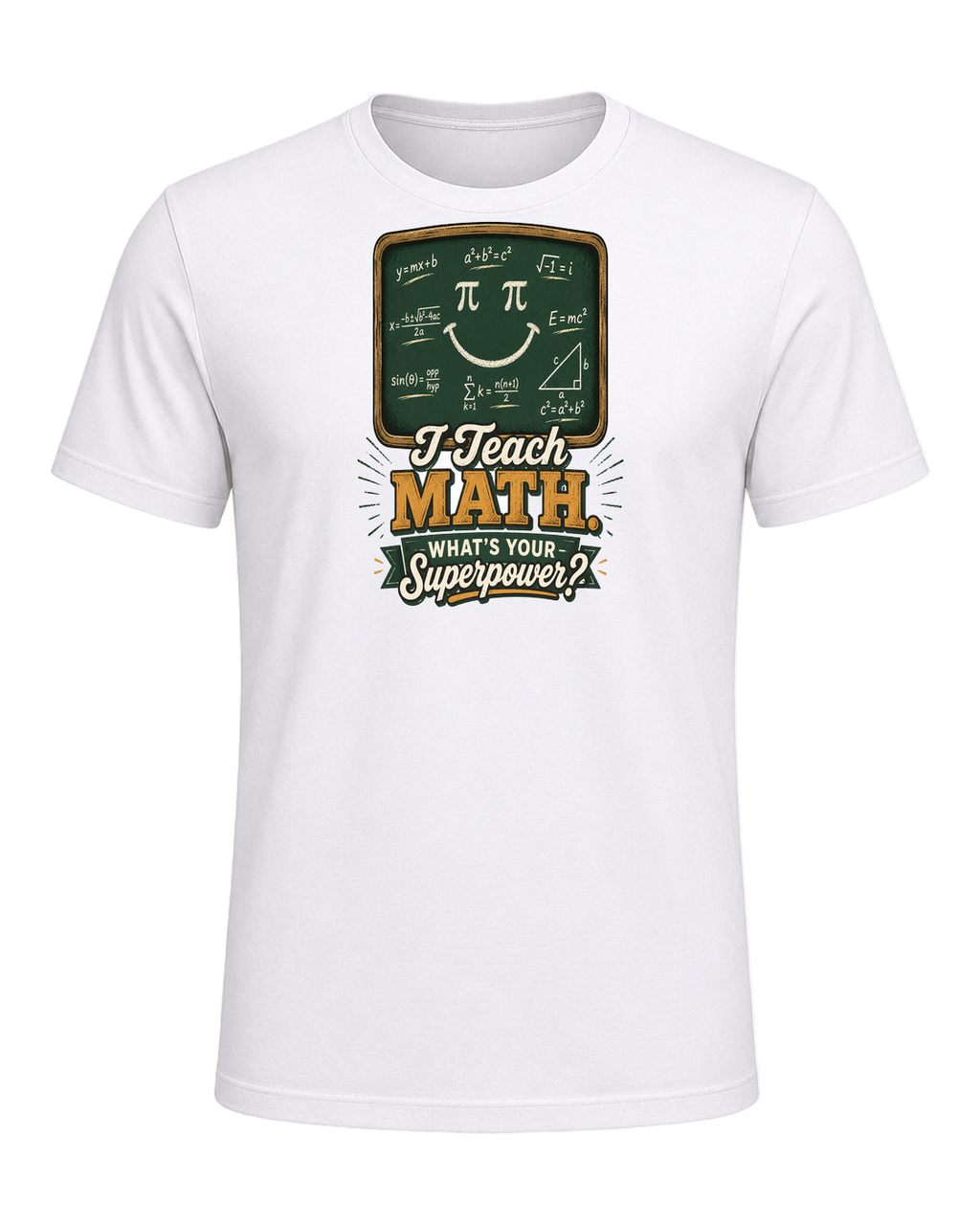Math Pun Teacher — White