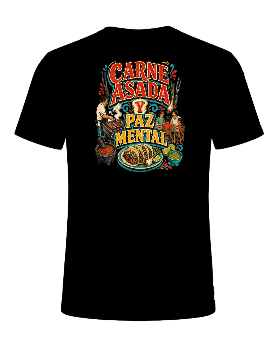 CARNE ASADA Y PAZ MENTAL — Black