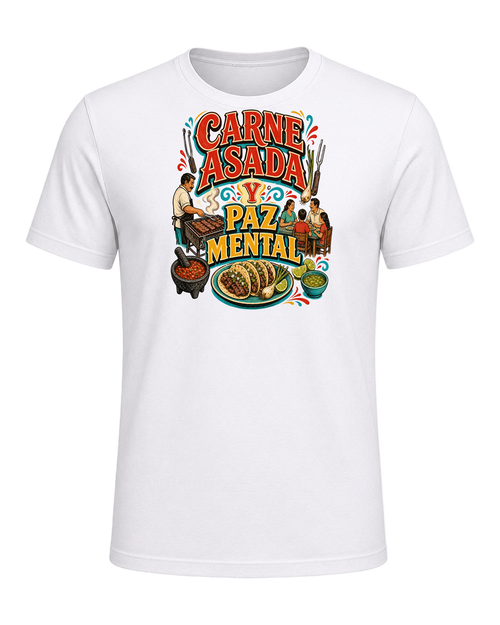 CARNE ASADA Y PAZ MENTAL — White