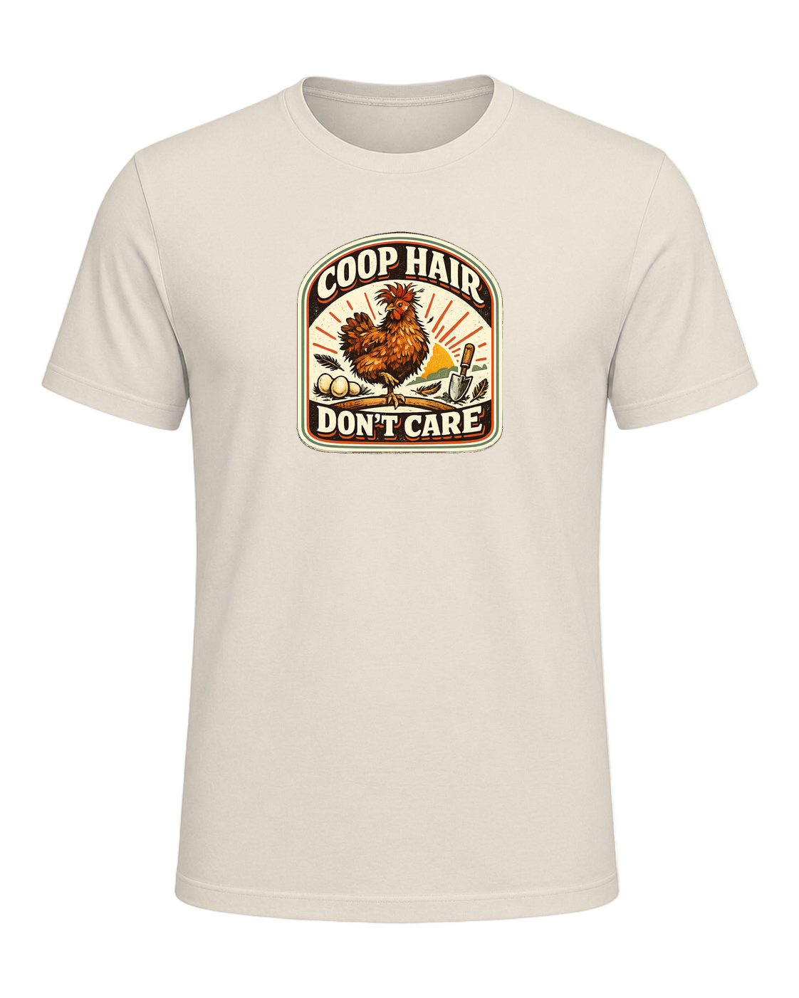 Coop Hair Don't Care Tee — Heather Prism Natural