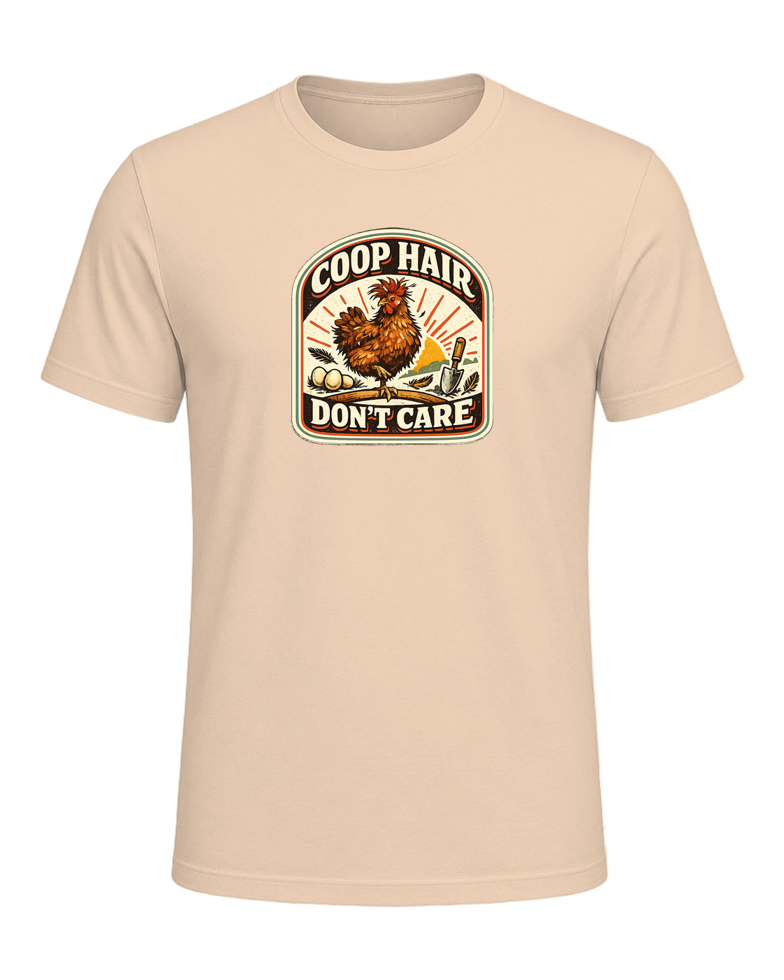 Coop Hair Don't Care Tee — Heather Sand Dune